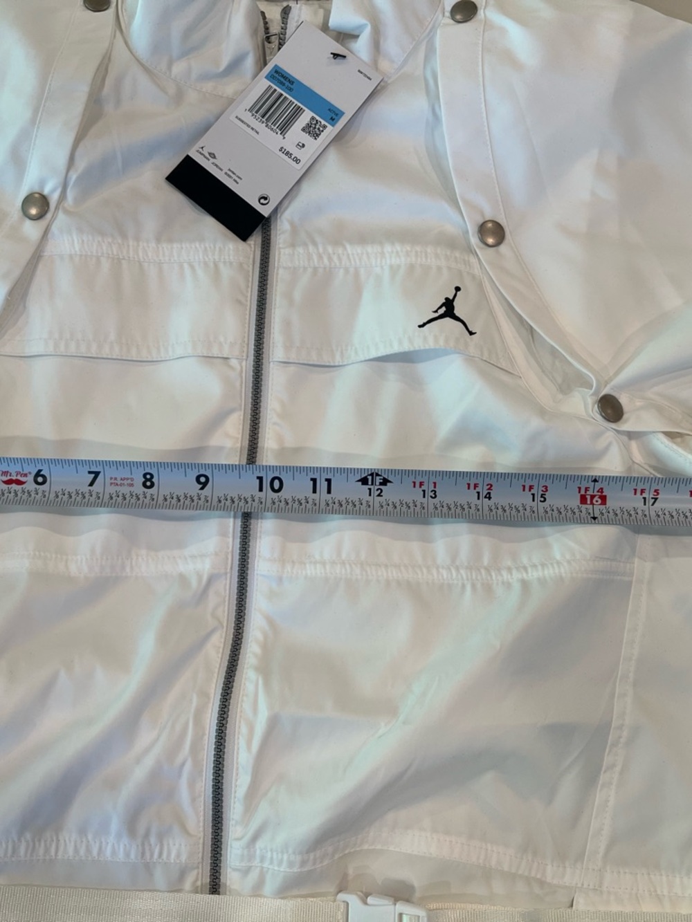 RARE Jordan White jumpsuit with Zip & Cargo Pockets - Picture 12 of 15